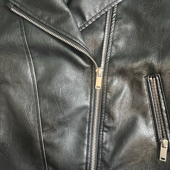 Primark Black Kids Faux Leather Jacket - Picture 8 of 8
